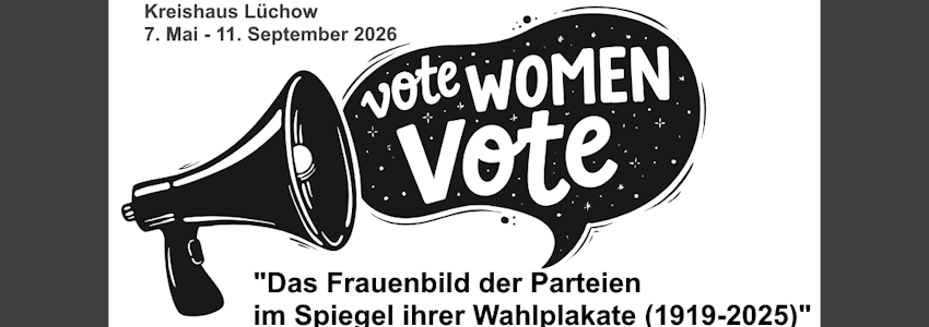 Grafik: Verein für Frauenpolitik in Niedersachsen e. V. Aufruf "Vote Women Vote".