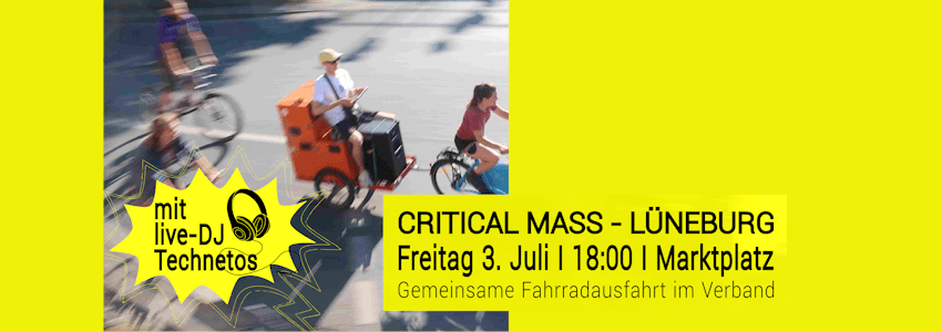 Grafik: Sharepic (angepasst). Critical Mass am 3. Juli 2026.