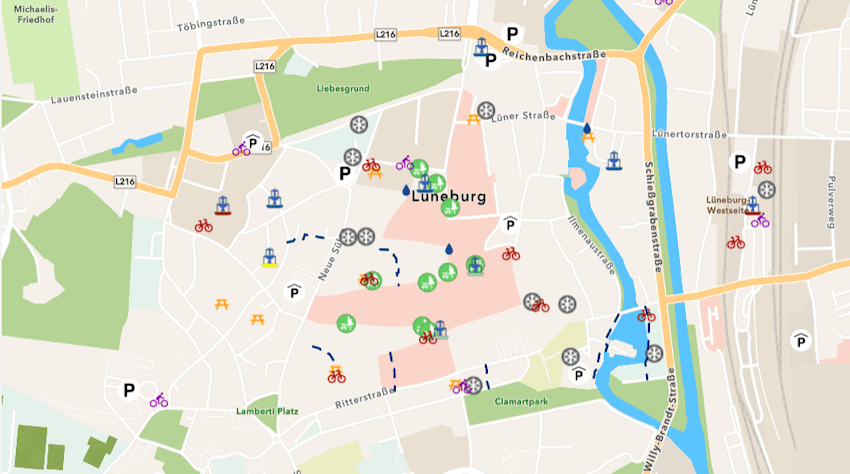 Grafik: Hansestadt Lüneburg. Online-Hitzekarte, Stand 06/2026, Screenshot. Zur Karte: https://experience.arcgis.com/experience/7a4a298ed9e44c64941b6825cde3673a