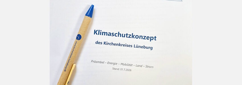 Foto: Kirchenkreis Lüneburg. Titelblatt des Klimaschutz-Konzepts.