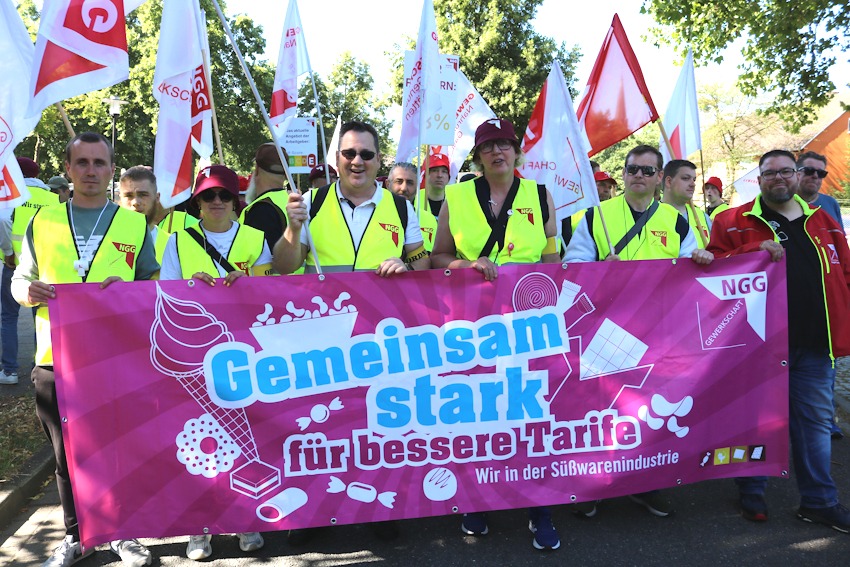 Foto: NGG. Demonstrationszug am 21. Juli 2026: "Gemeinsam stark für bessere Tarife".