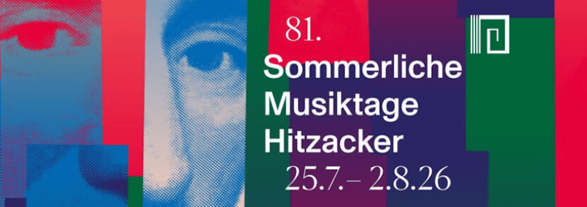 Grafik: Gesellschaft der Freunde der Sommerlichen Musiktage Hitzacker e.V. Sommerliche Musiktage Hitzacker 2026.