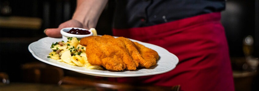 Foto: Gewerkschaft NGG Lüneburg. Schnitzelteller.