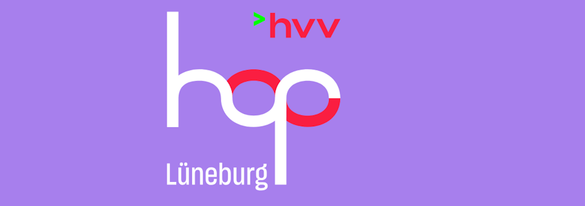 Grafik: Landkreis Lüneburg. Logo hvv hop.